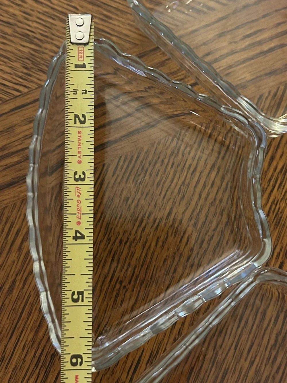 Vintage: 5-Piece Clear Glass Scalloped Serving Dish Set